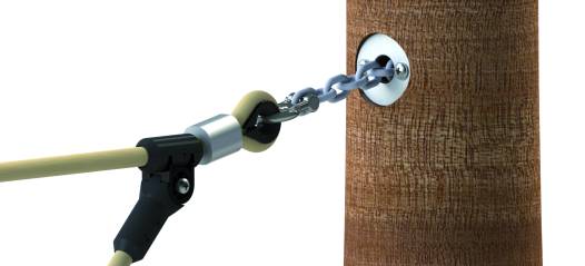 Standpfosten Stahl/Robinie, Seilparcours Haiger