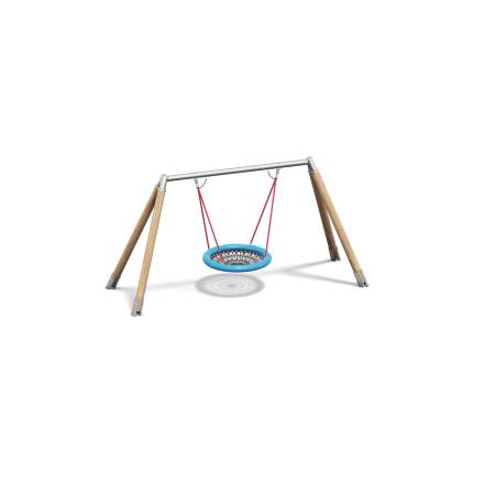 Vogelnestschaukel Holz/Metall AH 2,20 m und 2,60 m inkl. Vogelnest