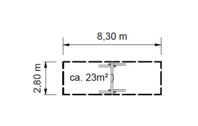 Ein-Platz-Schaukelgestell inkl. Schaukelsitz AH 2,20 m und 2,50 m