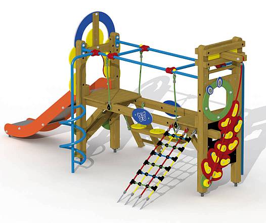 Klettergert Paradisio mit Rutschbahn