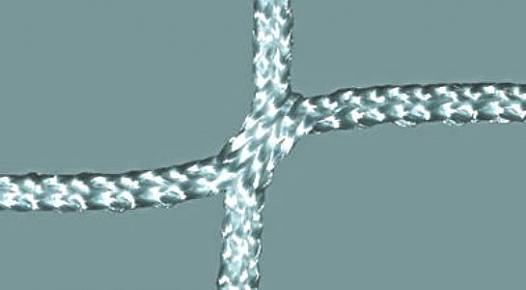 Fuballtornetze (1 Paar) aus Polyester ca. 4 mm stark, quadratische Maschenstellung, 120 mm x 120 mm
