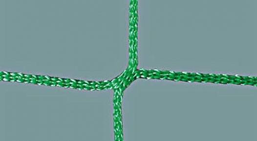 Feldhockey-Tornetze (1 Paar) aus Polypropylen hochfest, ca. 3 mm stark, knotenlos, Maschenweite 4,5 cm