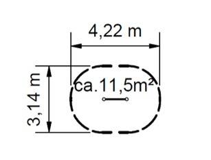 Reck 1-fach, Einzelreck Robinie
