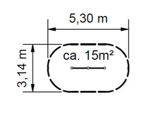 Reck 2-fach, Doppelreck Robinie