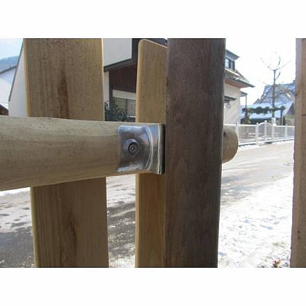 2 Zaunhaltebgel universal, verzinkt, mit Befestigungsschrauben