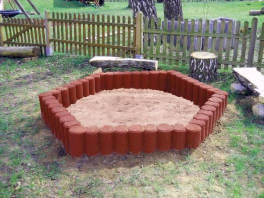 Sandkastenumrandung Kettenelement