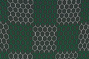 Fuballtornetze aus Polypropylen hochfest (1 Paar), knotenlos, mit Schachbrettmuster