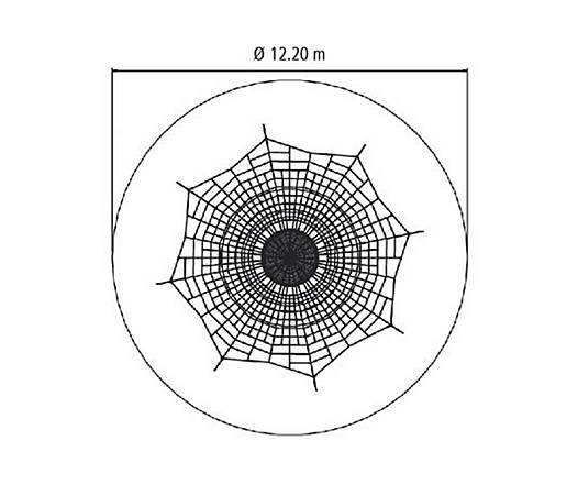 Seilnetz-Pyramide Dino 1 Kletterpyramide