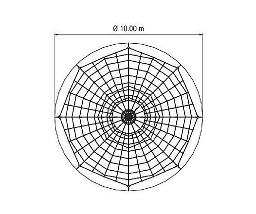 Seilnetzturm 2 Kletterpyramide