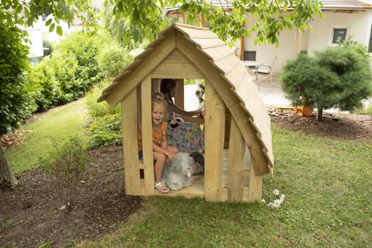 Spielhaus Waldhtte mit Boden