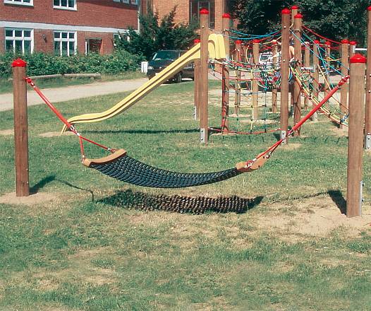 Standpfosten fr Hngematten aus Douglasie mit Pfostenschuh