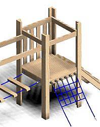 Kletternetz aus Polypropylen
