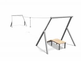 Seilbahn mit Startrampe