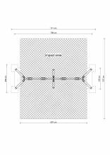 Vierfachschaukel Metall/Metall AH 2,20 m oder 2,60 m inkl. Schaukelsitzen