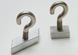 Schraubhaken mit rechteckigen/rautenfrmigen Mutterstcken (10 Stck)