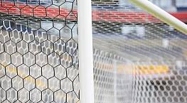 Knotenloses Tornetz aus Polypropylen hochfest (1 Paar), ca. 3,5 mm stark mit wabenfrmigen Maschen