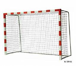 Handball-Tornetz Ultra aus Polypropylen (1 Paar), in Flecht/Flecht-Technik, 4,9 mm stark, Maschenweite 10 cm, schwarz