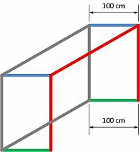 Jugendfuball-Tornetz Ultra aus Polyethylen (1 Paar), ca. 4,9 mm stark, in Flecht/Flecht-Technik, MW 10 cm