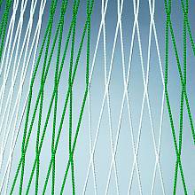 Jugend-Fuballtornetz (1 Paar) aus Polypropylen, hochfest, ca. 4 mm stark, Maschenform quadratisch 120 mm, 1- oder 2-farbig