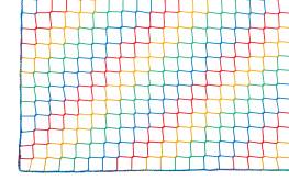 Schutznetz bunt aus Polypropylen, � 3,0 mm, Maschenweite 45 mm