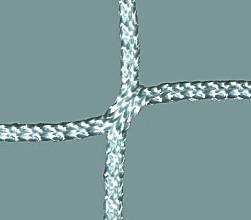 Zuschauer-Schutznetz aus Polyester, ca. 3 oder 4 mm stark, Maschenweite 35 mm, wei