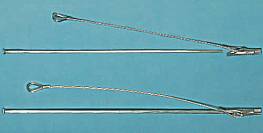 Einschlag-Erdanker mit Edelstahl-Drahtseil