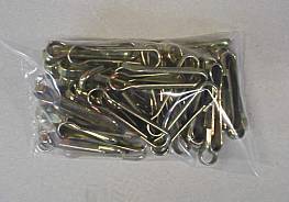 Karabinerhaken im Beutel  56 Stck