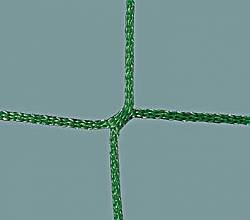 Trenn-Netz aus Polypropylen, 2,3 mm stark, MW 45 mm, 40 x 2,50 m ODER 40 x 3 m, mit ca. 15 cm breiter Polyester-Unterkante