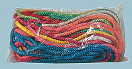 Springseile aus Polypropylen, 9 mm stark, 3 m lang, farbig sortiert, Pack  10 Stck