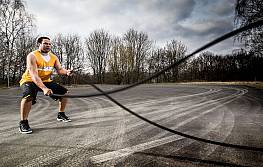 Battle Rope, ca. 32 mm stark, 10 m lang, schwarz