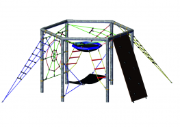 6-Eck-Kletterburg Maxi