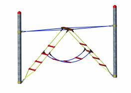Kletterspiel 3er-Leiter, Fun-Parcours