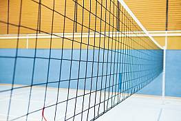 Volleyball-Langnetz, Polypropylen, ca. 2,3 mm stark, mit Kevlarseil, PREIS PRO METER!!