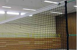 Volleyball-Turniernetz, Polypropylen, hochfest, ca. 2,3 mm stark, 9,50 m lang, Maschenform/-weite quadratisch 4,5 cm