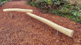 Balancierbalken DUO, Robinie, ca. 200 und 300 cm lang