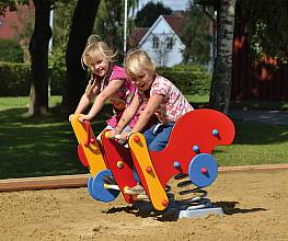 Federspielgert Motorrad mit Beiwagen