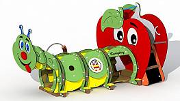 Die Raupe (kurze Version mit Apfel)