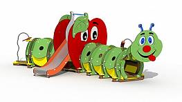 Die Raupe (lange Version mit Apfel)