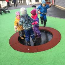 Trampolin Circus mit geschlossener Matte