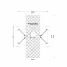 Sessel-Schaukel Holz/Metall mit Sessel Maxi