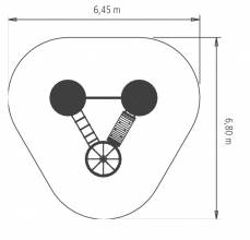 3er-Parcours mit Rutsche