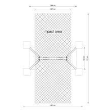 Doppelschaukel Metall/Metall AH 2,20 m oder 2,60 m inkl. Schaukelsitzen