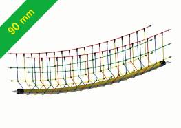 Dschungelbrcke mit 90 mm  - Laufseil