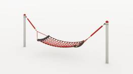 H�ngematte aus Herkulestau mit VA-Knotenklammer
