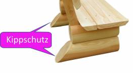 Kinder-Garnitur, Kindergarten-Garnitur oder Bank einzeln oder Tisch einzeln