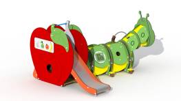 Die Raupe (kurze Version mit Apfel)