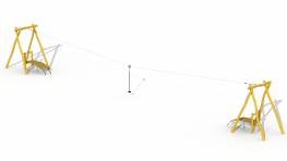 Seilbahn Robinie mit 2 Plattformen