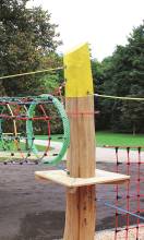 Standpfosten Stahl/Robinie, Vario-System