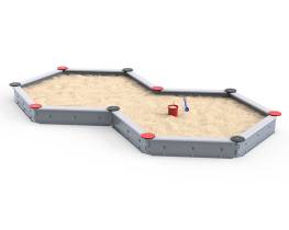 Sandkasten mit 10 Seiten