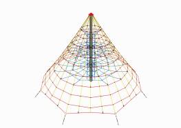 Seilnetzturm 1, Kletterpyramide